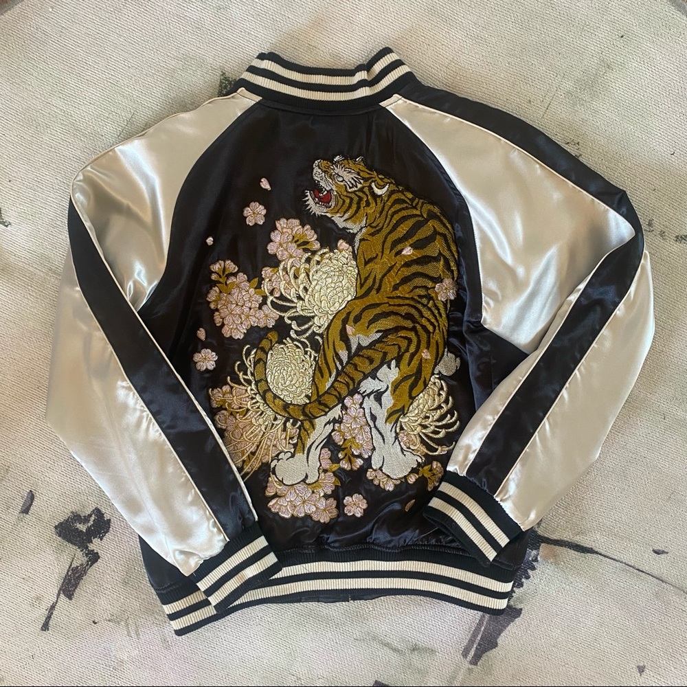 RARE Japanese Sukajan Tiger Bomber Jacket